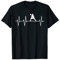 Volleyball Beachvolleyball Heartbeat Herzschlag Ball Outfit T-Shirt