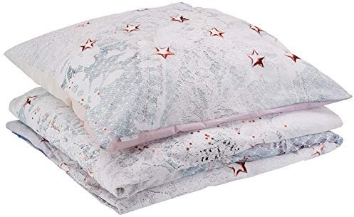 Heckett Lane Darian Dreamy Bettbezug, 100% Baumwolle, hellblau, 155 x 220 cm, 1 Stück