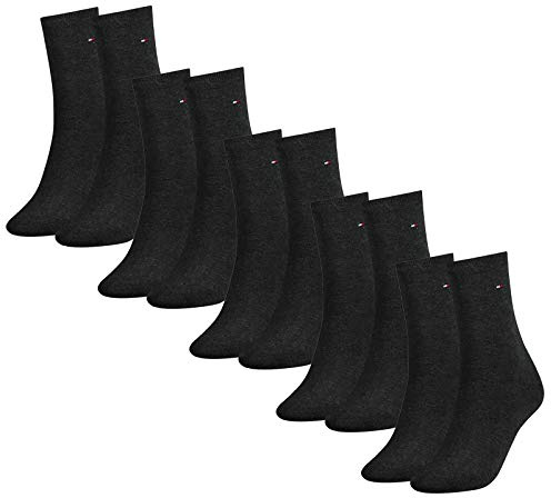 Tommy Hilfiger Damen Socken, Classic, 10er Pack (Grau, 35-38 (10 Paar))
