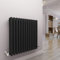 Warmehaus - Radiatore orizzontale tradizionale in ghisa, 3 colonne, colore antracite, 300 x 605 mm, moderno riscaldamento centralizzato, ideale per bagno, cucina, corridoio, soggiorno