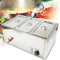 1/3 x 3 set di scaldabagni elettrici, 7 l, in acciaio inox, per bagnomaria calda
