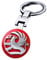 PSL Einzigartiger Chrom-Schlüsselanhänger für Autos, rotes Metall, Auto-Marken-Logo, kompatibel mit Vaux Hall Cars, rot
