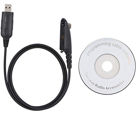 Agatige PRO5150 Walkie Talkie USB Programmierkabel Kompatibel für Motorol HT1250 PRO5150 GP328 GP340 MTX450 mit Treiber-CD