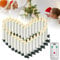 XMTECH 30 Stück Kabellos LED Kerzen Weihnachtskerzen Warmweiß mit Clips&Fernbedienung,Christbaumkerzen für Weihnachtsdeko, Hochzeitsdeko, Party, Warmweiß