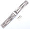 THEAGE Titan-Uhrenarmband für Damen und Herren, reines Titan, 20 mm, 22 mm (24 mm, silberfarben)