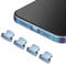 ueslwser 4pcs Anti Dust Plugs Protects Charging Dust Cover Compatible with iPhone 11, iPhone 12 Protects Charging Dust Cover for Phone 11,12,13,14/11 Pro Max/SE/XR/X/8 Plus/8/7 (Blue)