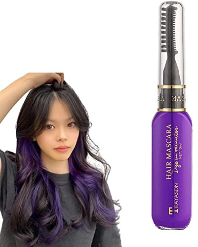 Blue Hair Spray Colour for Kids,Temporary Hair Chalk Comb Washable Hair Dye, Instant Hair Dye for Christmas, Halloween, Birthdays, Parties(Blue) (Purple)