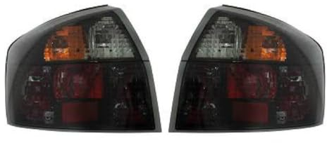DM Autoteile 136840 Satz Rückleuchten schwarz smoke kompatibel für A4 B6 8E Limousine 2001-2004