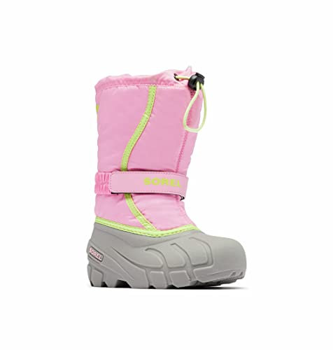 Sorel KIDS FLURRY Schneestiefel für Unisex Kinder, Rot (Blooming Pink x Chrome Grey) - Youth, 38 EU