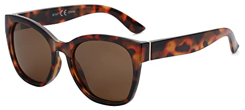 ZENOTTIC Vintage Cat Eye Sonnenbrille für Damen - Polarisiert, Groß, UV400 Schutz, Retro Shades, Designerstil
