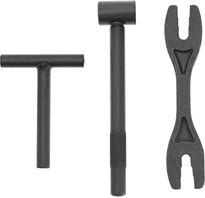 OTOTEC Juego de 3 llaves de moto 6 en 1 llave de radio de motocicleta y agujero cuadrado y llave de herramienta hexagonal para scooter de motocicleta