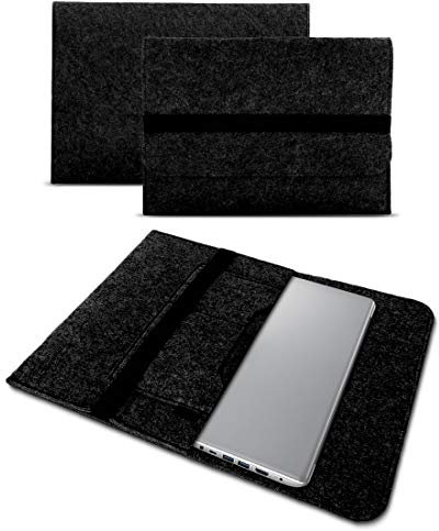 UC-Express Sleeve Hülle kompatibel mit Samsung Galaxy Book3 360 13 Zoll Tasche Filz Notebook Cover Universal Case Schutzhülle, Farbe:Dunkel Grau