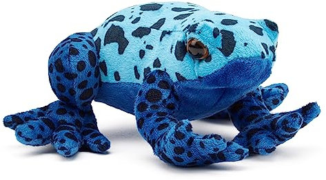 Zappi Co Peluche 100% Recyclée Grenouille Dendrobate Bleue (15cm de Largeur) Collection d'animaux Doux, Câlins et Écologiques pour Nouveau-né Premier Enfant
