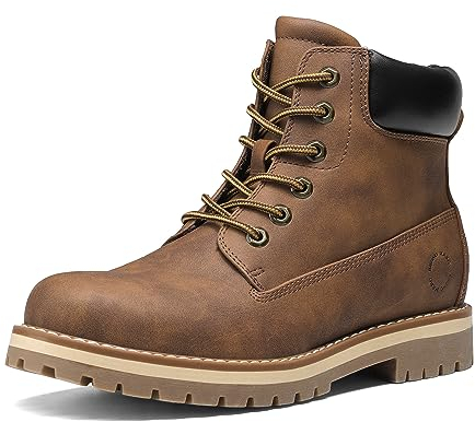Bruno Marc Stivali Uomo da Stivali Classici Scarponcino Caldo Antiscivolo Comode Moda Fodera in Rete Stivaletti,Size 41.5,Marrone Fodera in Rete,SBSB226M-1