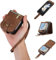 UEEBAI Hülle für Samsung Galaxy Z Flip 5 5G, 3 Kartenfäche Retro Leder Geldbörse Stoßfest Flip Case mit Handschlaufe Standfunktion Reißverschluss Handyhülle Magnetverschluss Wallet– Retro Braun