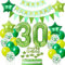 Luftballons 30. Geburtstag Grün Dekoration, ballon 30 Geburtstag Mann deko Grün Tortendeko 30 Jahre Mann Geburtstagsdeko 30 Geburtstag Mann Frauen deko Grün Deko 30. Geburtstag Männer Grün Ballons