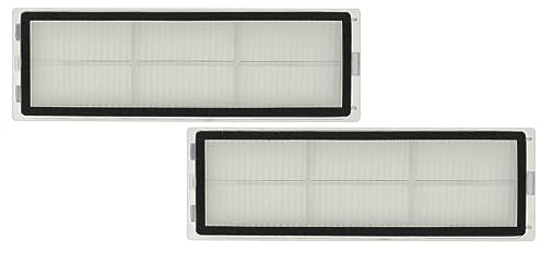 vhbw 2X HEPA-Filter mit Rahmen kompatibel mit Dreame D9, F9 Saugroboter - Luftfilter, 15 x 5 x 1,4 cm