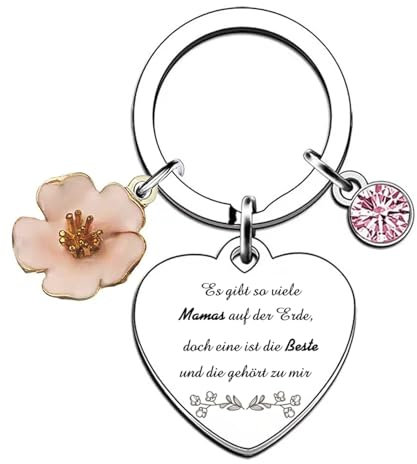 ENSTAB Geschenke für Mama Schlüsselanhänger Geburtstagsgeschenk für Mama Muttertagsgeschenk (Mama-Stil B)