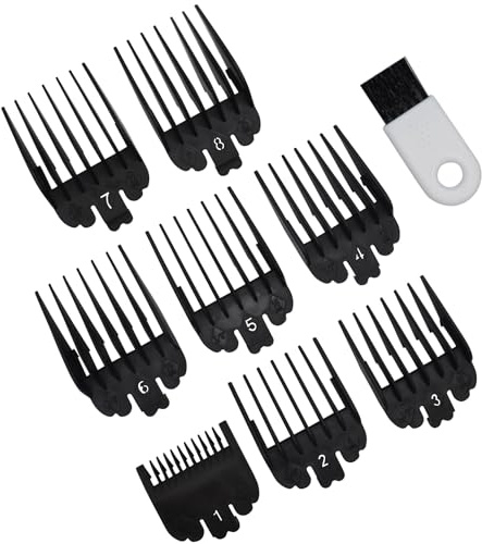 8 Stück Professionelles Schneidekämme für Haarschneider #3170-400, 3/6/10/13/16/19/22/25mm, Kompatibel mit Haarschneidemaschinen der Wahl 5 Star Series Magic Clip 8148 1919 8504 8591