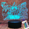 LOUHH One Piece Night Light - 3D LED Intelligent Remote Control 16-Color One Piece Lamp for Children's Room Decoration Christmas Gifts and Holiday Gifts