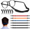 Gjinxi Brillenband 6 Stk Verstellbarer Sportbrillenband Anti Rutsch Brillenbänder Herren Brillen mit Ohrbügel Halteriemen Damen für Sportbrille,Sonnenbrille,Lesebrille,Brille,Schutzbrille(Vier Farbe)