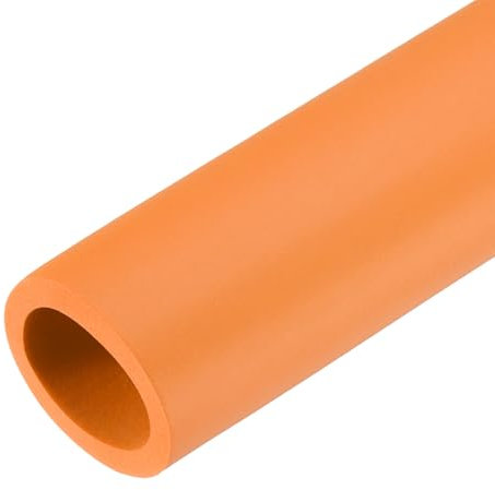 QUARKZMAN Rohrisolierung Schaumstoff 28mm ID 35mm OD 0,5m Lang Rutschfest Schaumstoffschlauch für Griffunterstützung Überzug Fahrradgriffe Rohrdämmung Lenkergriffe Heizung, Orange