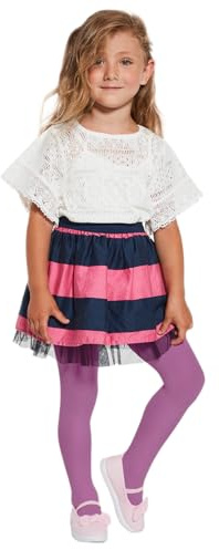 MYCHICLEGS - Collant bambina coprente in microfibra 60 denari - 22 colori - taglie dai 2 ai 12 anni