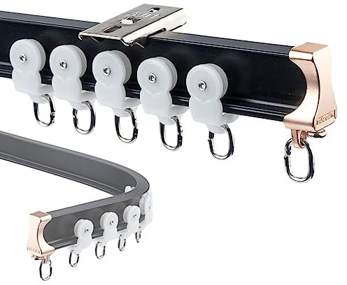 Set di binari per tenda flessibili per finestra a golfo/camper, asta per tenda da soffitto pieghevole da 3,5 m, lunghezza da 1 m a 8 m