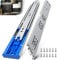 TP-LAIE 90KG Load Capacity Heavy Duty Soft Close Drawer Runners Drawer Slides,600 mm Full Extension Ball Bearing Metal Side Mount Rails Track Glides(1 Pair-24 inch/600 mm,with M4 Screws)