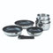 Set de 7 pièces inox amovible antiadhésif - réactif