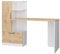 Vicco Schreibtisch Tomy, Arbeitstisch für das Büro, Weiß/Goldkraft Eiche, 150 x 59 cm