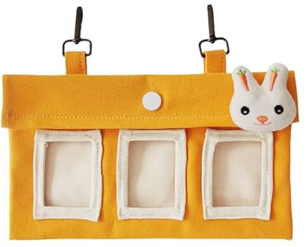 Nexusectar Mangeoire à foin pour lapin – Support à foin en toile | Récipient de stockage d'aliments pour animaux de compagnie, résistant aux rayures pour petits animaux pour chinchillas, hamsters et