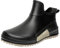 Stivali da pioggia da donna corti in gomma Chelsea Boots impermeabili e antiscivolo, comodi stivali da giardino in gomma con soletta comoda, scarpe da pioggia alla moda per esterni, Nero , 38 EU