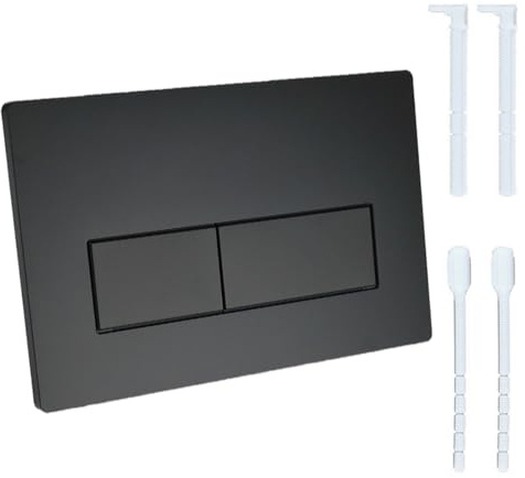 ALKNOT - Plaque de commande WC - Pièce de rechange compatible avec Geberit Sigma01 UP300 et 320 (noir)
