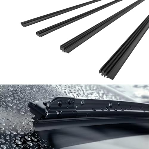 4 Stück Scheibenwischer Gummi,Wischergummi,Scheibenwischerblätter,