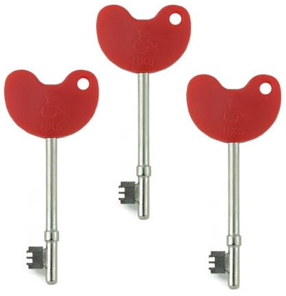Disabled Toilet Keys 3 Pack for NKS/Radar