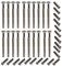 Universal Hardware 20 Pack M4 Door Handle Screws Chrome with Bolt Connecting Sleeve Male to Female for Door Handle, Knobs Escutcheons and Others