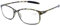DOOViC Blaulichtfilter Computer Lesebrille Grün Schildkröte/Eckig Rahmen Leichte Brille/Lesehilfe/Sehhilfe mit Stärke für Herren 2,5