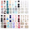 Toenail Stickers for Women Self Adhesive - 16 Sheets 352pcs Toenail Art Polish Stickers Wraps Summer Glitter Toenail Art Polish Decals Strips