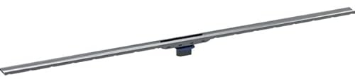 Geberit Duschrinne CleanLine80, Länge 30-90cm (ablängbar), 154440; Farbe: gebürstet, beschichtet/schwarzchrom