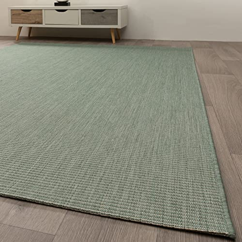 In- und Outdoor Teppich Halland Sisal Optik, Webteppich, in Mint, GUT Siegel Zertifiziert, Größe: 200x250 cm