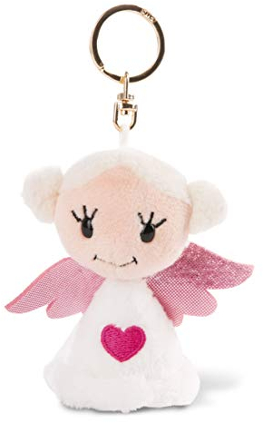 NICI Schlüsselanhänger Schutzengel „Good Luck“ 9 cm – Glücksbringer Engel – Schutzengel mit Herz – Engel Schlüsselanhänger für Schlüsselband, Schlüsselbund & Schlüsselkette