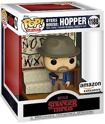 Funko Pop! Deluxe: Stranger Things - Build A Scene - Jim Hopper - Amazon-Exklusiv - Vinyl-Sammelfigur - Geschenkidee - Offizielle Handelswaren - Spielzeug Für Kinder und Erwachsene - TV Fans