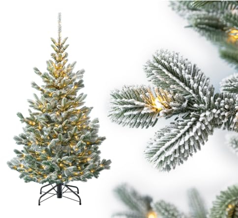 Evergreen Weihnachtsbaum 150 cm – naturgetreuer Tannenbaum, künstliche Kiefer mit Ständer – Christbaum für Weihnachten – Christmas Tree 150 cm