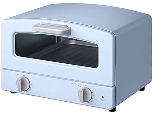 Tabletop Electric Oven 12L Mini Retro Electric Oven, Multi-Function Toast Dehydrate, 60 Min Timer, Drawer Type Bread Cake Biscuit Baking Machine (Color : Blue) (Blue) (Blue) Aesthetic and practical