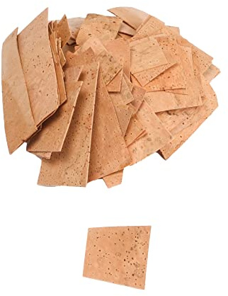 Yibuy 5 x unregelmäßiger Hals Kork Blatt Kit für Saxophon Klarinette Fagott Oboe