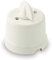 Amarcords - Interruttore in porcellana rotativo. Deviatore vintage in ceramica stile retrò con manopola per la commutazione della corrente colore BIANCO