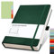 RETTACY Liniertes Tagebuch, A5, Notizbuch, Hardcover, Notizblock, 192 nummerierte Seiten zum Schreiben, 100 gm² liniertes Papier, LederHardcover, für Damen, Herren, Arbeit, Büro, Schule, 14,5 x 21
