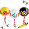 MengQiLe 3pcs birdless Balloon Set Driver Balloon Rampant Yeux Ballons effrayer Les Oiseaux, effrayer Les Oiseaux Moineau, Pigeon, pic