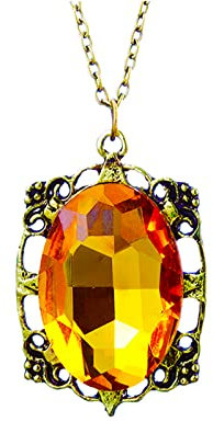 Zaky The Vampire Schmuck Halskette Ringe Verschiedene Sets Elena Gilbert Öffnung Eisenkraut Medaillon Anhänger Halskette(G)